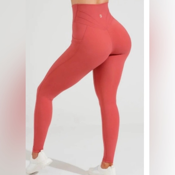 Buffbunny Collection Pants - Buffbunny Monarch High Rise Legging, M, Terra Cotta Color
